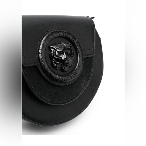 Just Cavalli logo-plaque leather shoulder bag - Picture 2 of 9